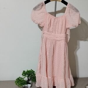 Pink Polka Dot Kids Dress